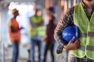 Man with hard hat